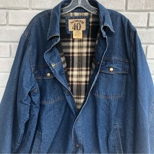 DENIM North 40 Outfitters Chore Jacket Work Coat Lined XL